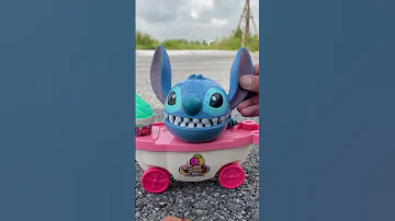 Stitch And Tung Tung Sahur S Ice Cream Truck Unbox Satisfying Toy Collection Cute Stitch ASMR Video 