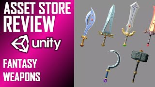 UNITY ASSET REVIEW | 3D FANTASY WEAPONS | INDEPENDENT REVIEW BY JIMMY VEGAS ASSET STORE