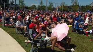 Fans watch USA defeat Australia in FIFA World Cup at Fishers Event Center Profile