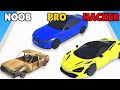 Noob vs pro vs hacker in get the super car 3d