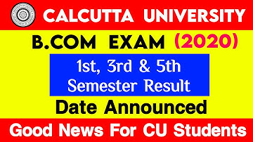 Calcutta University | CU Notice | How to Check Calcutta University Results 2020 | CU Bcom Results