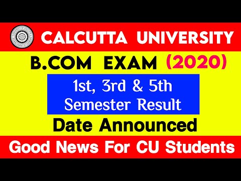 Calcutta University | CU Notice | How to Check Calcutta University Results 2020 | CU Bcom Results