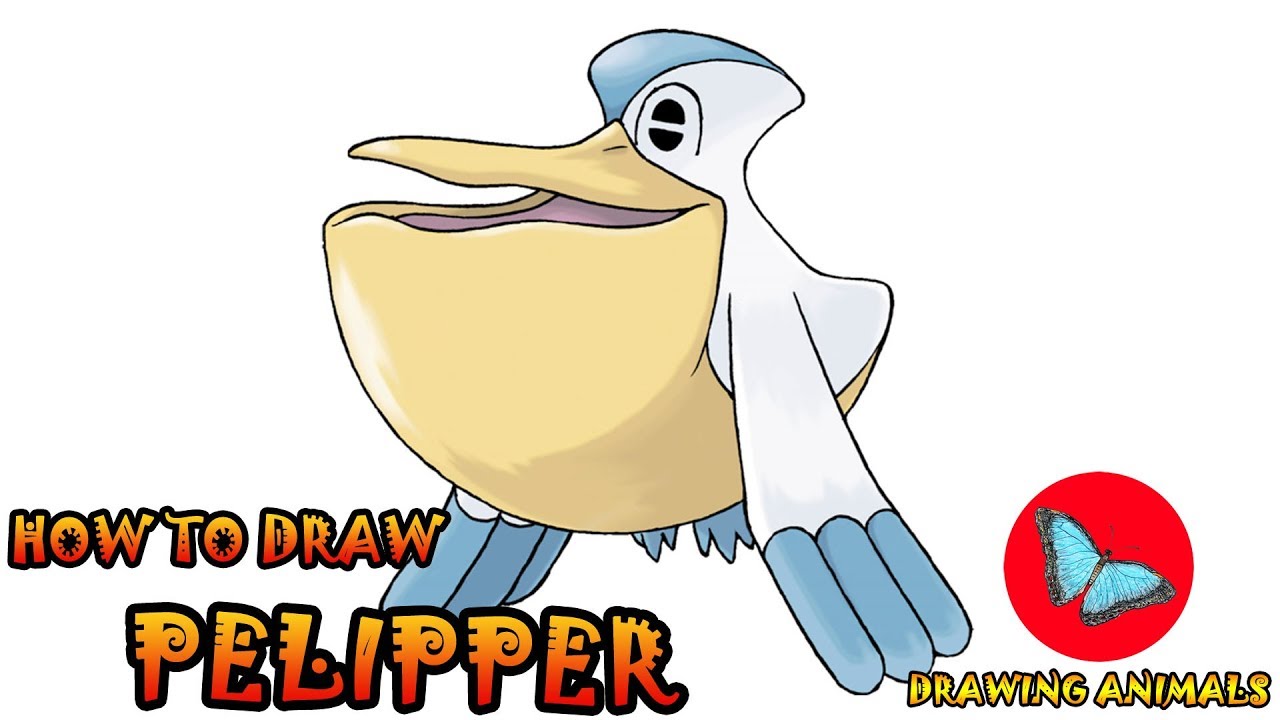 How To Draw Pelipper Pokemon | Coloring and Drawing For Kids - YouTube