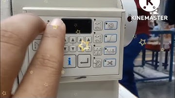 How to reset lockstitch machine model DDL 8700B-7  +DDL 900B
