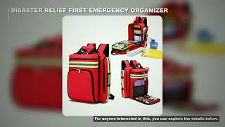 Disaster Relief Bag First Aid Kit Emergency Rescue Backpack Large Capacity Classified Storage Surviv