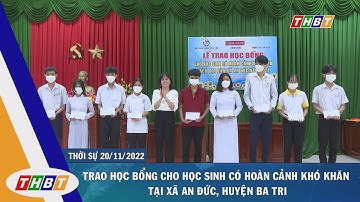 TRAO HỌC BỔNG CHO HỌC SINH CÓ HOÀN CẢNH KHÓ KHĂN TẠI XÃ AN ĐỨC, HUYỆN BA TRI