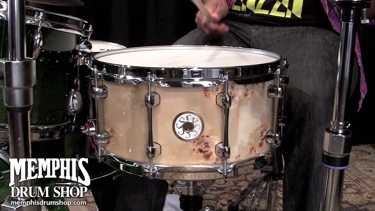 Sakae 14 x 6.5 Mappa Burl/Bubinga Snare Drum - Played by Eric
