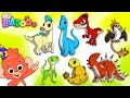 Club Baboo | Baby Dinosaurs | Where are they? | Dinosaur names and stories with Baboo and friends