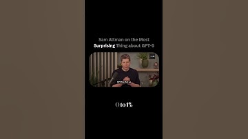 Sam Altman on the Most Surprising Thing about GPT-5⁣ #chatgpt #ai #startup