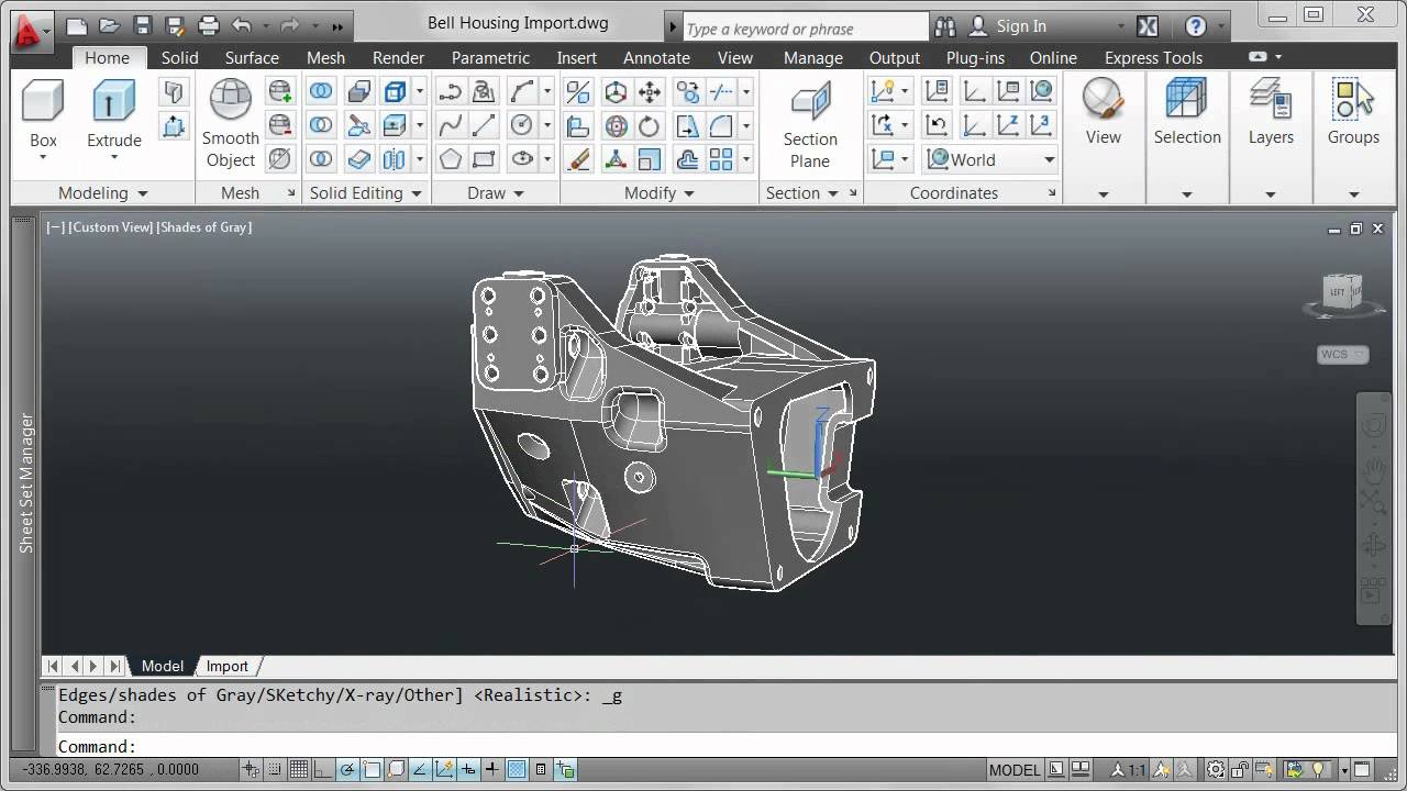 AutoCAD 2012: Model Import - YouTube