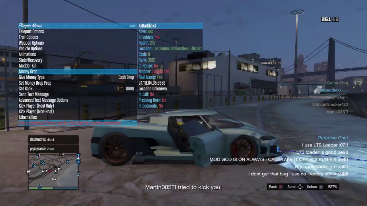 Grand Theft Auto V Money, RP, Mod Menu and RTM Lobbies! [COME JOIN!]