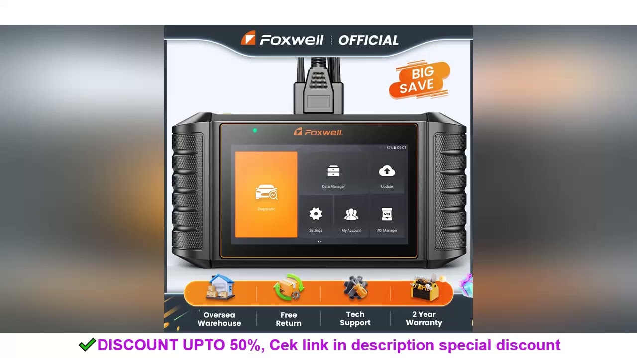 FOXWELL NT710 OBD2 Diagnostic Scan Tool Car Code Reader ECU Coding Full System Bi-directional ODB OB