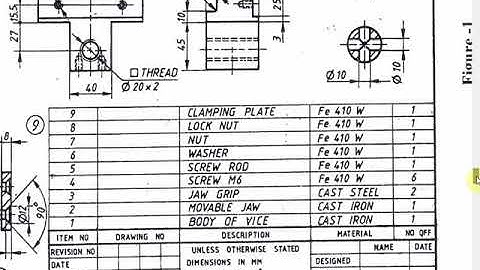 Lecture video 3 18ME46A Part C Machine vice Assembly Durai J