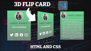 3D Flip Card With Animation on Click | Using HTML and CSS | Coding Tutorial | Design & Code |