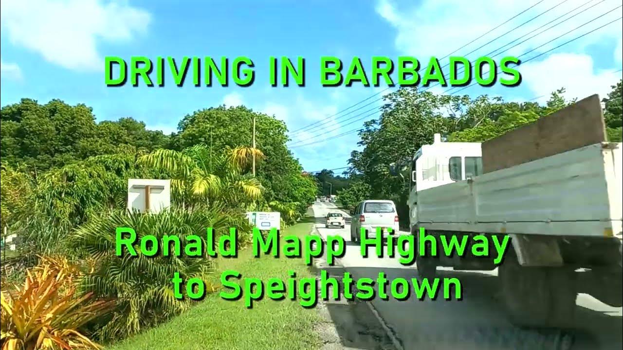 Driving in Barbados Ronald Mapp Highway to Speightstown YouTube