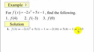 Introduction to Quadratic Functions