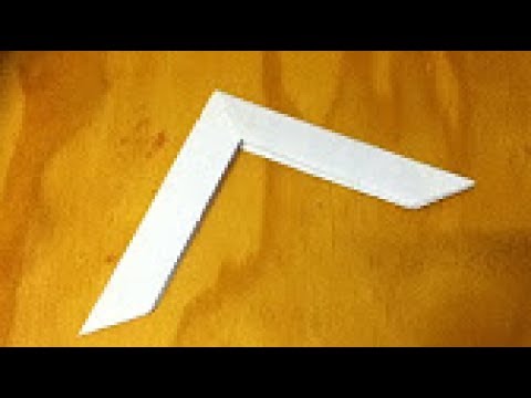 كيفية تصنع بوميرانغ من الورق