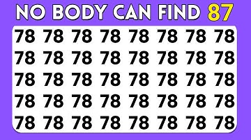 Test Your Eagle Eyes 💪| Spot The Odd Numbers and Alphabets Editions | Test Your Brain Power