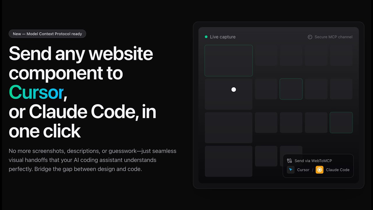 Provide website component as context to Cursor and Claude Code - YouTube