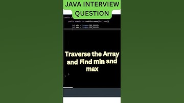 Java Program | sum of Largest and Smallest element in an Array. #coding #javainterviewquestions