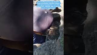PENEMUAN PERBAIKAN KEBOCORAN PIPA 3" BESI SHIPON KROPOS PARAH .DI GANG REL.LOKO SISI UTARA JALAN