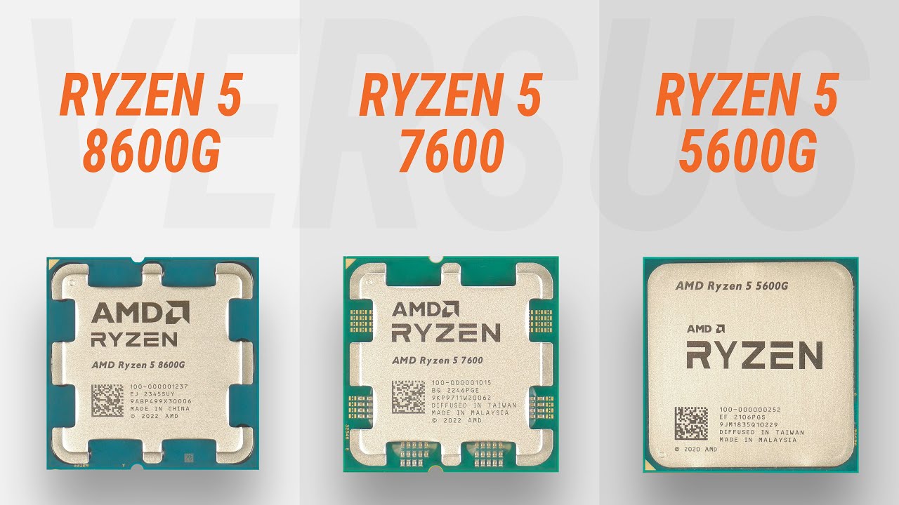 Ryzen 5 8600G vs Ryzen 5 7600 vs Ryzen 5 5600G w/ RTX 4090: Test