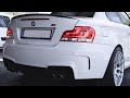 Bmw 1m coupe akrapovic evolution exhaust system  sound revs pops bangs valved exhaust