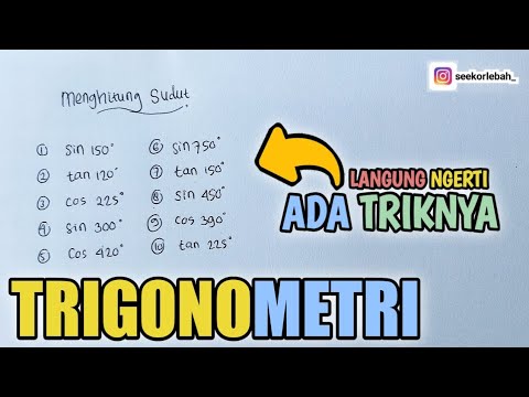 Video: Mengapakah sin30 sin 150?