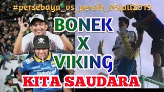MASKOT PERSIB NAIK PODIUM || SAMBUTAN BONEK UNTUK VIKING DI GBT "Seduluran Selawase"