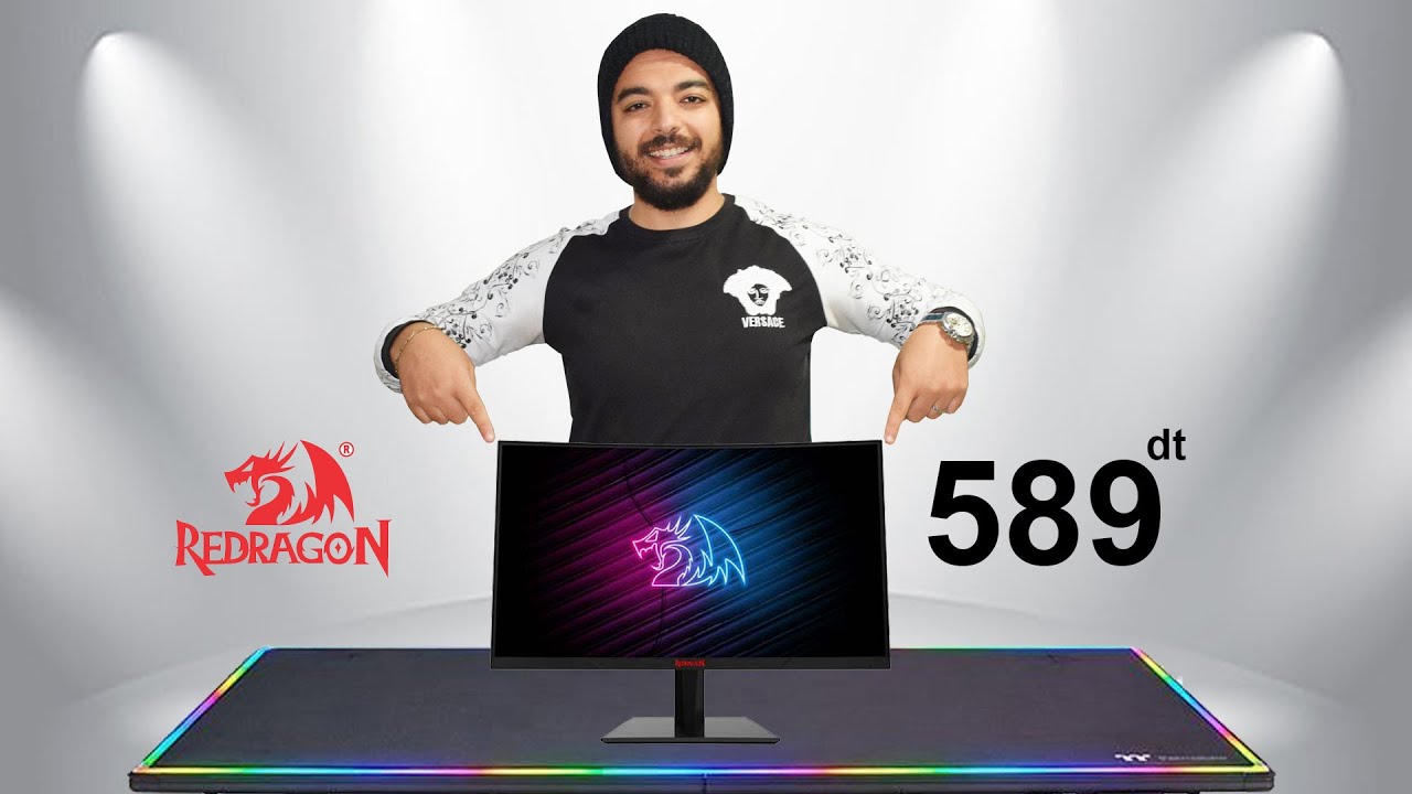 Ecran Gamer - REDRAGON PEARL 23.6 165Hz-FREE SYNC, VA LED CURVED