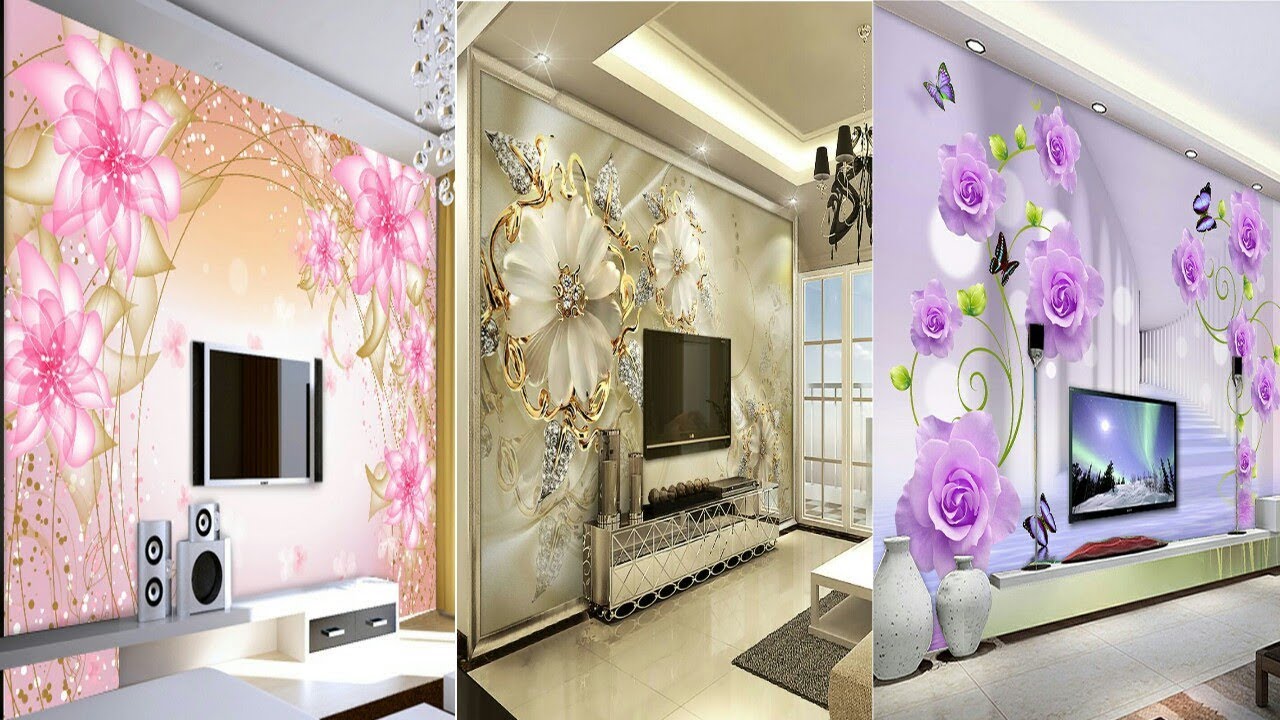 3D Wallpaper TV room Designs for 2018 YouTube