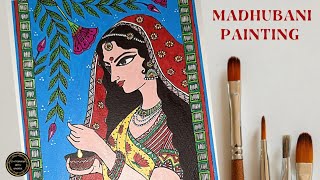 MADHUBANI Painting #madhubanipainting #madhubaniart #easypainting #madhubanipaintingforbeginners