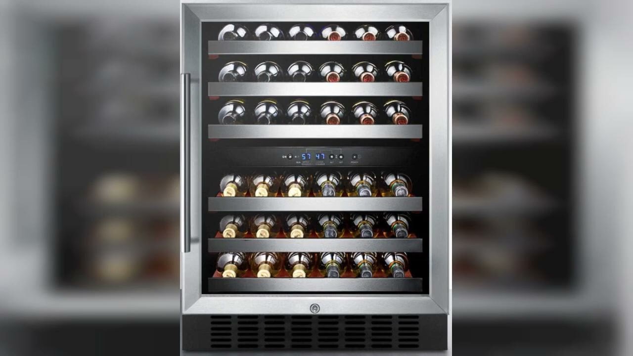 Review: Summit SWC530BLBISTCSS 24"" Dual Zone Wine Cooler with 46 Bottle Factory Installed Loc...