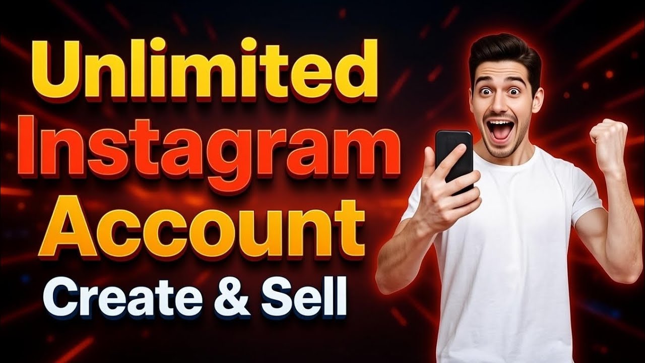 Unlimited Instagram Account Create & Sell | Instagram Account Selling | Earn Money Online