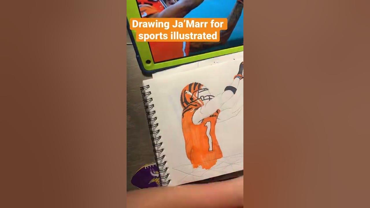 Drawing JaMarr Chase for sports illustrated. Results will surprise you