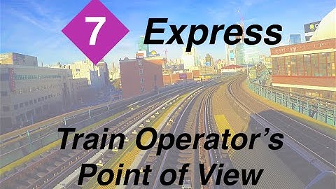 ⁴ᴷ NYC Subway Front Window View - The Manhattan-Bound 7 Express Line
