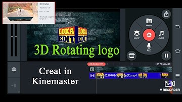 Rotating logo in kinemaster | Rotating logo |kinemaster new update 2021 | 3D cube logo | LOKA EDIT |