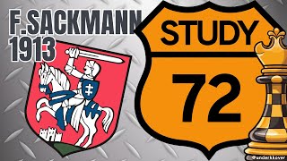 Study 72 - Franz Sackmann | Solving Studies to Improve Chess Calculation