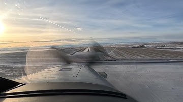 The Piper Meridian on a Visual Approach to High River AB CA  with Dick Rochfort