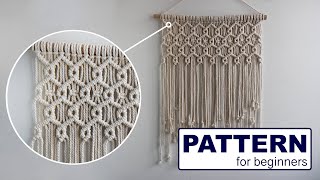 Macrame Pattern for Curtain and Chandelier / Tutorial for beginners