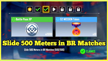 Call Of Duty Mobile Slide 500 Meters in BR Matches Task Complete