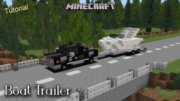 Minecraft: Boat Trailer | Tutorial