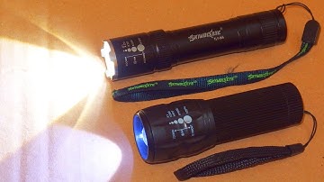 Two $2 LED Flashlights Comparison and Teardown (SkyWolfEye and Noname)