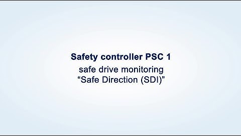 Schmersal Product Animations - PSC1 Functions: SDI Safe Direction