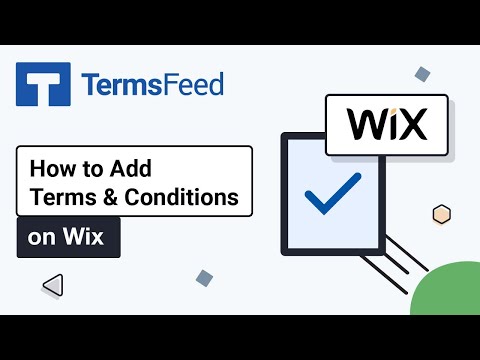 How to Add Terms and Conditions to a Wix Site - TermsFeed