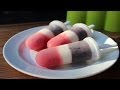 Boozy Strawberry & Blueberry Cheesecake Popsicles -- Red White & Booze! 4th of July Dessert Special