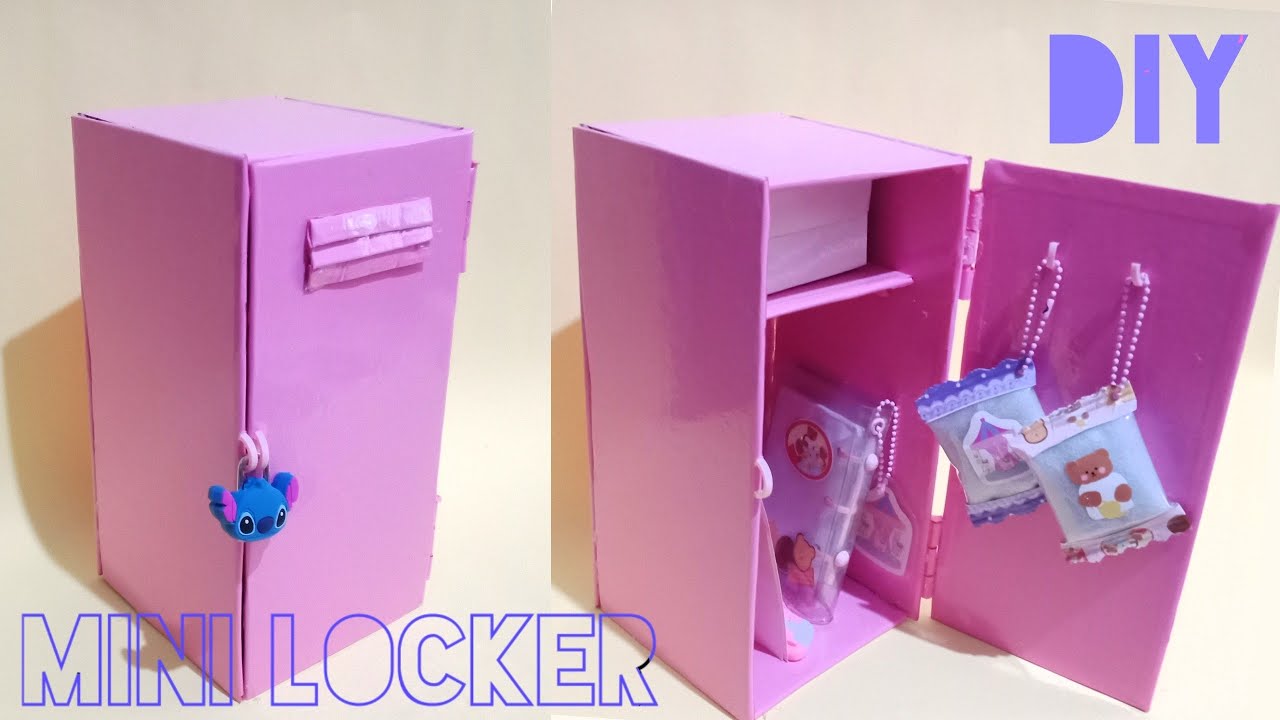🌹 DIY Locker Organizer | How to make Mini Locker #Miniaturelocker # ...