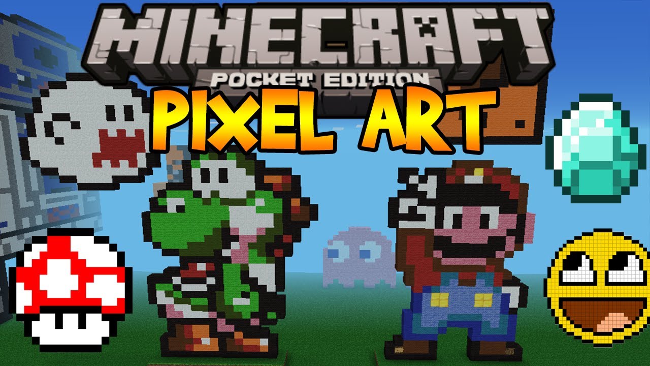 Pixel Art Minecraft Pocket Edition Youtube