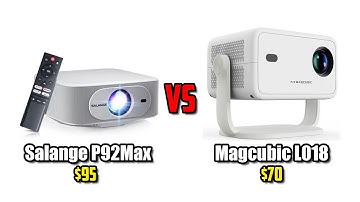 Salange P92Max vs Magcubic L018 - In-Depth Comparison - Is Certified Netflix LCD Projector Better?