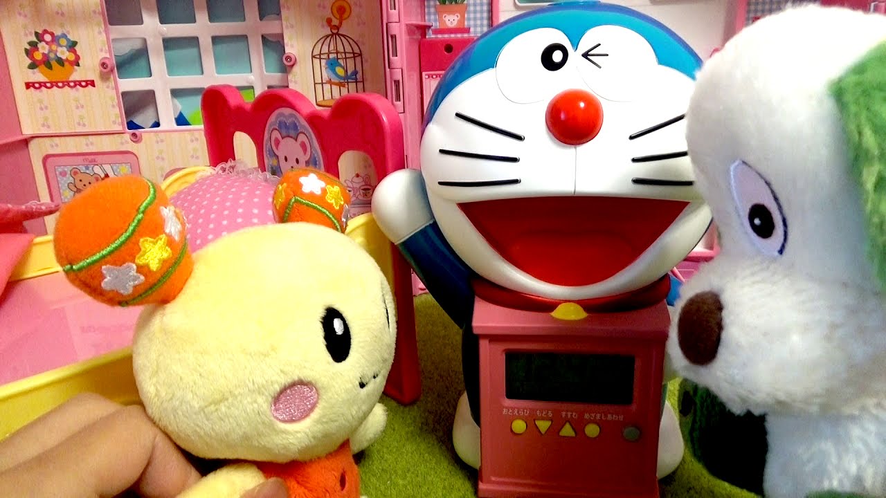 わんわんうーたん ドラえもんの目覚まし時計で早起きにちょうせん Doraemon S Alarm Clock いないいないばあっ おもちゃアニメ おかいものごっこ Youtube